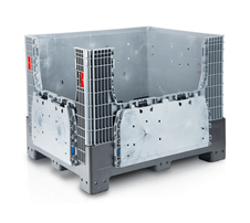 Faltbare Bigbox 120x100x97,5 mit 4 Füßen - 2x Beladeöffnung
