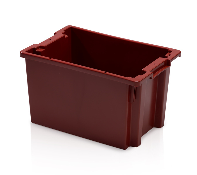 Stapelbehälter SN geschlossen rot 60 x 40 x 30, Reg.