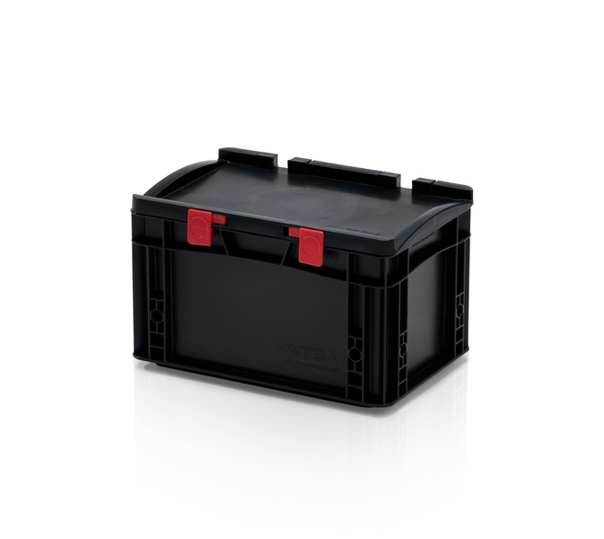 ESD-Eurobehälter mit Deckel 30 x 20 x 17