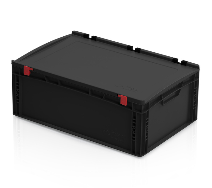ESD-Eurobehälter mit Deckel 60 x 40 x 22