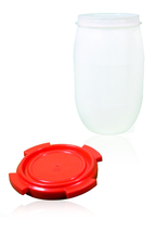 Schraubfass 30 l mit rotem Verschluss