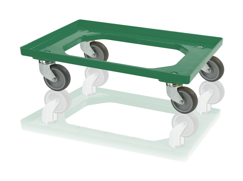 Transportroller 4 Lenkrollen grün