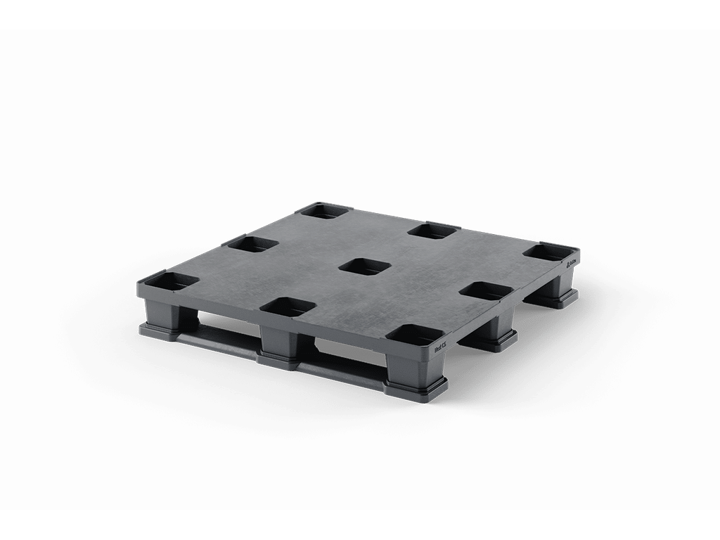 Kunststoffkumpel stapelbar mit Schienen 110x110x163